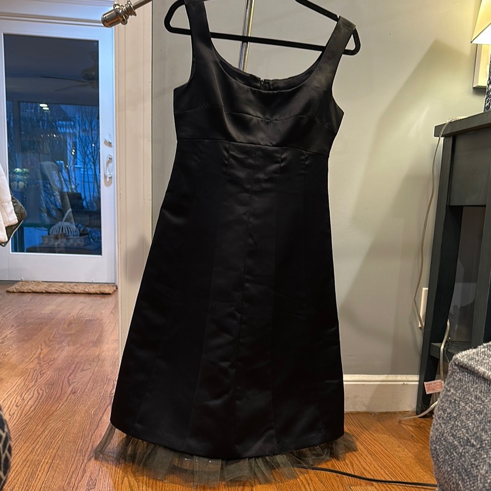 BCBG Max Azria Elegant Black Satin Dress